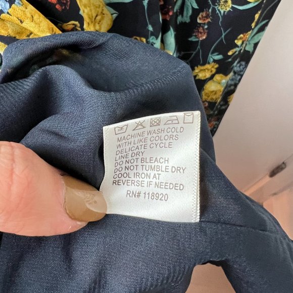 Lucy Paris Asymmetrical Floral Midi Dress - Picture 7 of 7